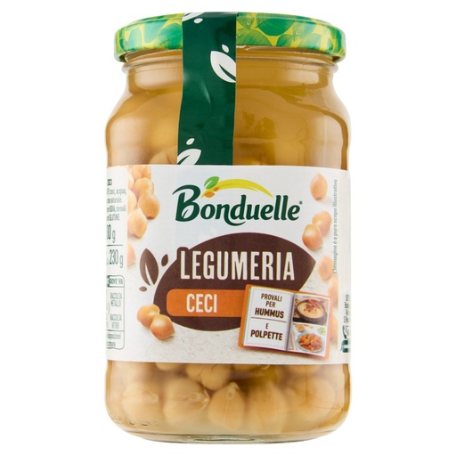 [000000174] Bonduelle Ceci Vaso Vetro Gr.370