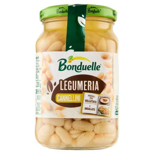 [000000175] Bonduelle Cannellini Vaso Vetro Gr.370