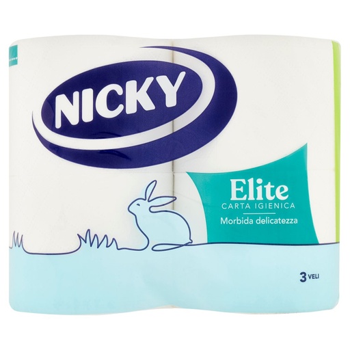 [000000201] Nicky Carta Igienica Elite 4 Rotoli