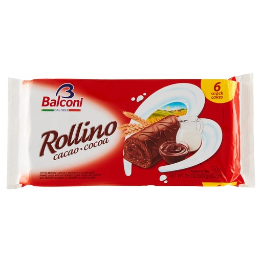 [000000236] Balconi Rollino al Cacao Gr.222 Pz.6