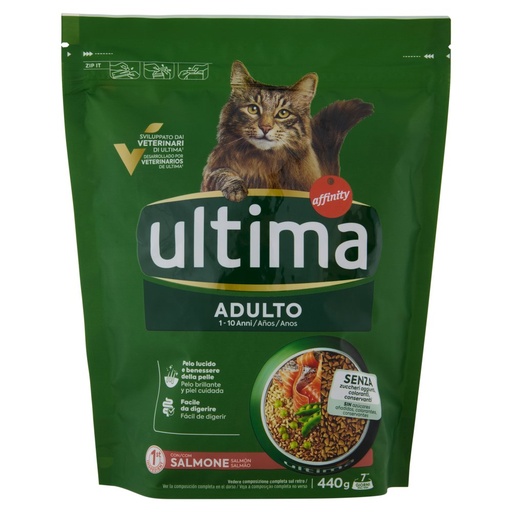 [000000269] Ultima Cat Crocchette Adult con Salmone Gr.440