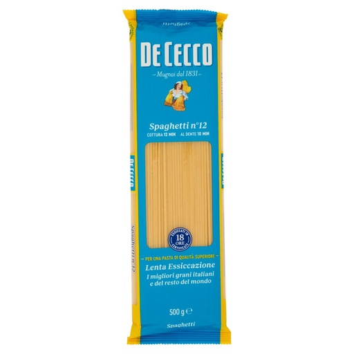 [000000282] De Cecco Spaghetti N°12 Gr.500