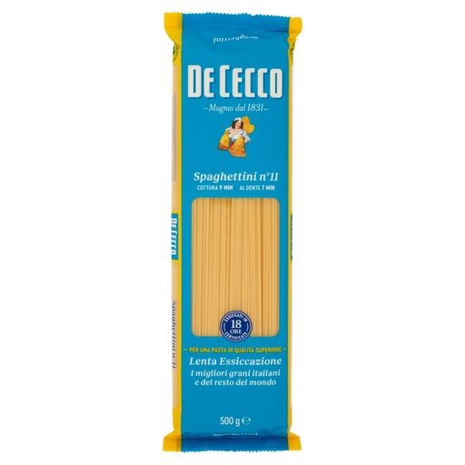 [000000283] De Cecco Spaghettini N°11 Gr.500
