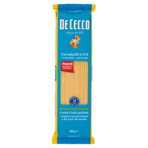 [000000284] De Cecco Vermicelli N°170 Gr.500