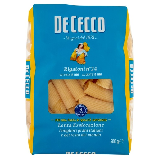 [000000290] De Cecco Rigatoni N°24 Gr.500