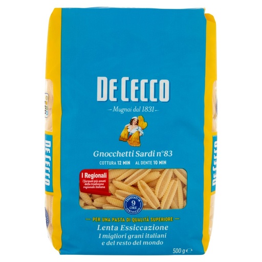 [000000299] De Cecco Gnocchetti Sardi N°83 Gr.500