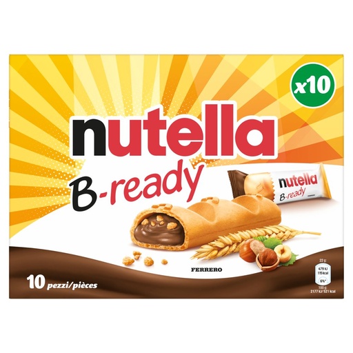 [000021683] Ferrero Nutella B-Ready Gr.220 Pz.10