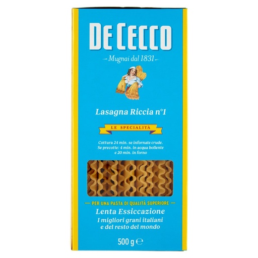 [000000312] De Cecco Specialita' Lasagna Riccia N°1 Gr.500