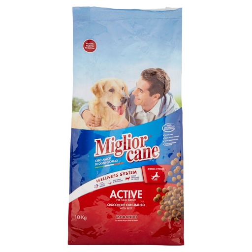 [000000326] Miglior Cane Crocchette di Manzo Kg.10