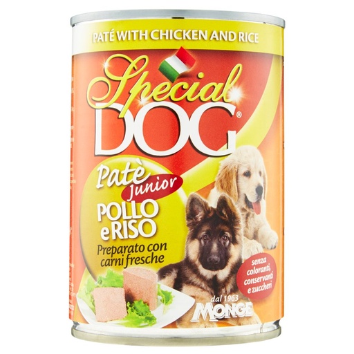 [000000327] Monge Special Dog Pate' Junior Gr.400