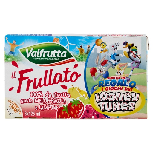 [000000452] Valfrutta Frullato 100% Fragola Ml.125 X Pz.3