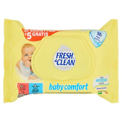 [000000524] Fresh & Clean Salviettine Baby Comfort Pz.25