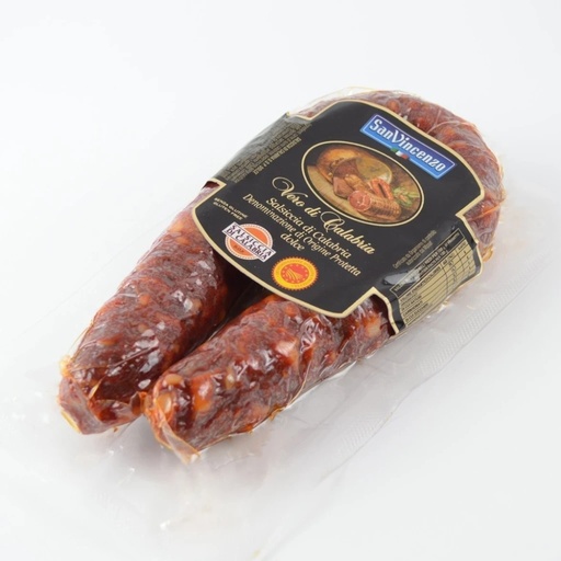[000000553] San Vincenzo Salsiccia Calabrese Dolce Gr.350 Pz.10
