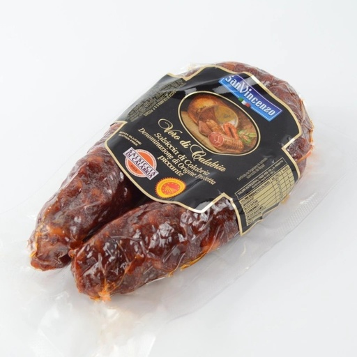 [000000555] San Vincenzo Salsiccia Calabrese Piccante Gr.350 Pz.10