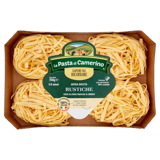 [000000563] La Pasta di Camerino Rustiche all’Uovo Trafilata al Bronzo Gr.250
