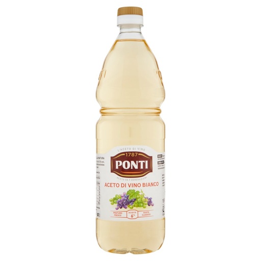 [000000576] Ponti Aceto di Vino Bianco Pet Lt.1