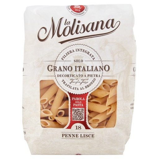 [000000599] La Molisana Penne Lisce N°18 Gr.500
