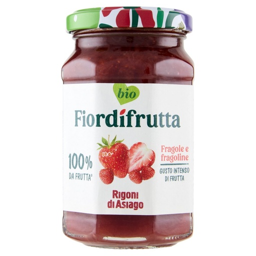 [000000615] Rigoni di Asiago Fiordifrutta Bio Fragole e Fragoline di Bosco Gr.250
