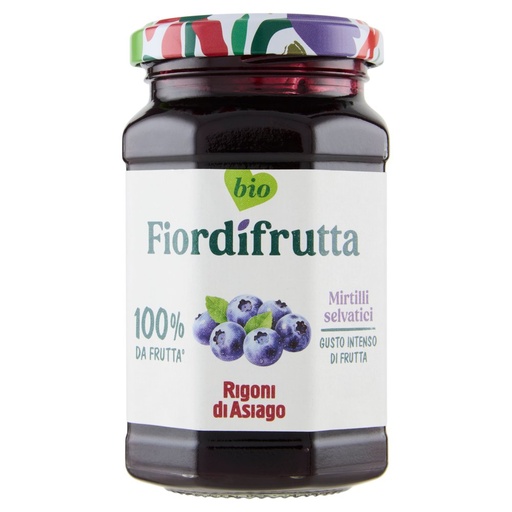 [000000617] Rigoni di Asiago Fiordifrutta Bio Mirtilli Neri di Bosco Gr.250