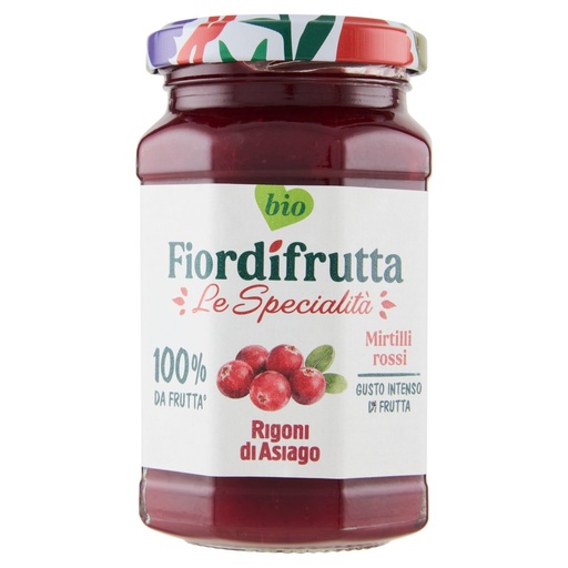 [000000620] Rigoni di Asiago Fiordifrutta Bio Mirtilli Rossi di Bosco Gr.250
