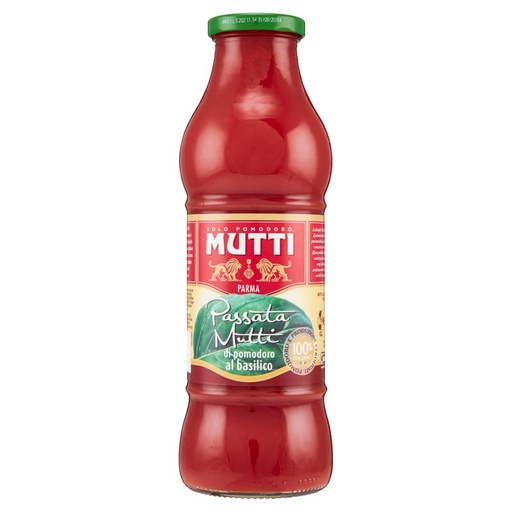 [000000674] Mutti Passata di Pomodoro al Basilico Ml.700
