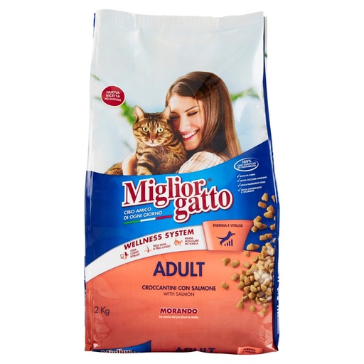 [000000706] Miglior Gatto Croccantini con Salmone Kg.2