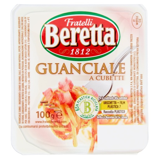 [000000748] Beretta Guanciale A Cubettigr.100