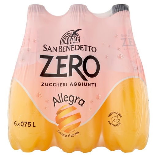 [000000752] San Benedetto Zero Aranciata Cl.75