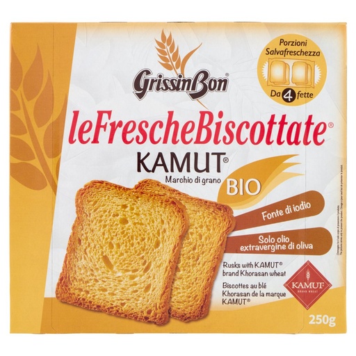 [000000770] Grissin Bon Fette Biscottate Kamut Bio Gr.250