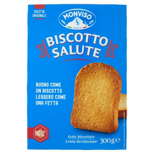 [000000786] Monviso Fette Biscottate Biscotto Salute Gr.300