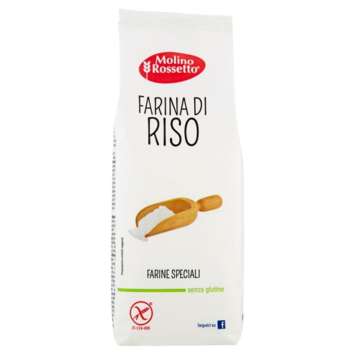 [000001048] Molino Rossetto Farine Speciali Farina di Riso senza Glutine Gr.500