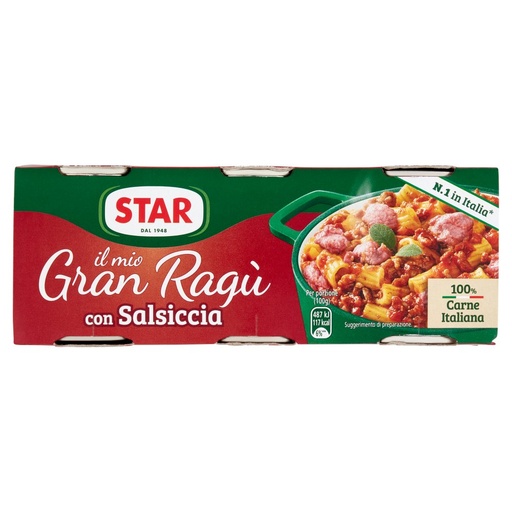 [000001073] Star Granragu' Salsiccia Gr.100 X Pz.3