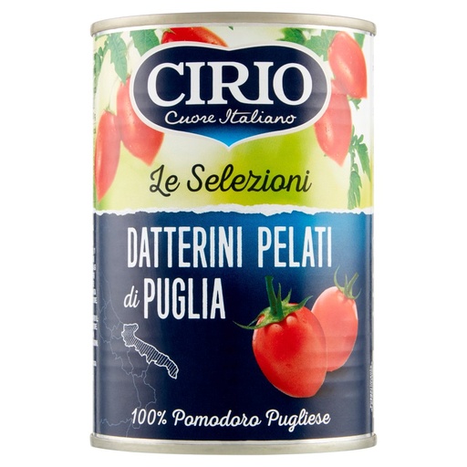 [000001111] Cirio Le Selezioni Pomodorini Datterini Pelati di Puglia Gr.400