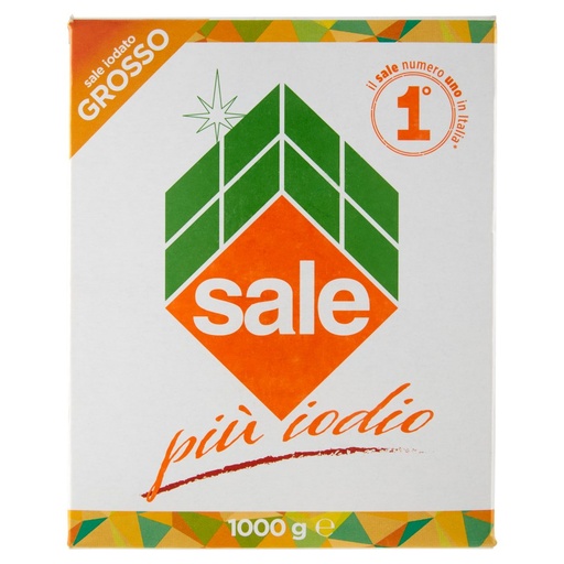 [000001113] Sale di Sicilia Sale Alimentare + Iodio Grosso Kg.1