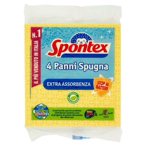 [000001189] Spontex Panni Spugna X4