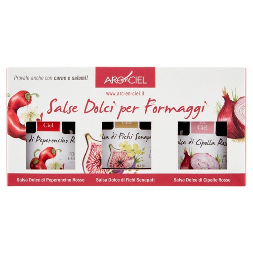 [000001282] Arc En Ciel Salse Dolci per Formaggi Gr.40 Pz.3
