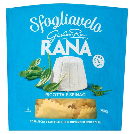 [000001317] Giovanni Rana Sfogliavelo Ricotta e Spinaci Gr.250