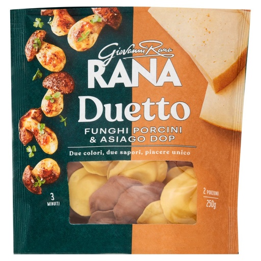 [000001327] Giovanni Rana Duetto Funghi Porcini e Asiago Dop Gr.250