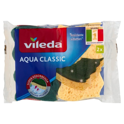 [000001364] Vileda Spugna Abrasiva Naturale Aqua X2