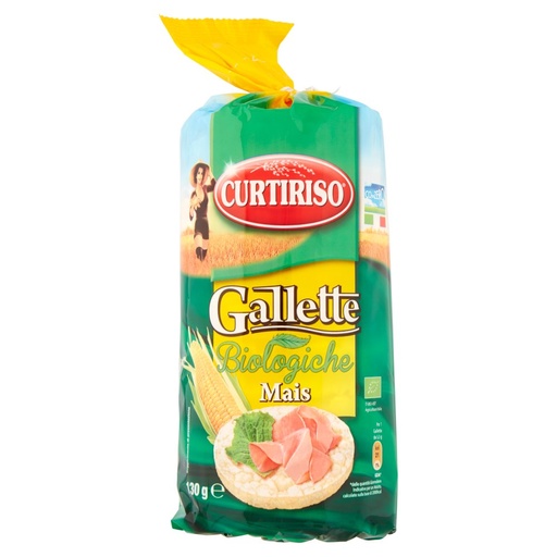 [000001371] Curtiriso Gallette Biologiche di Mais Gr.130