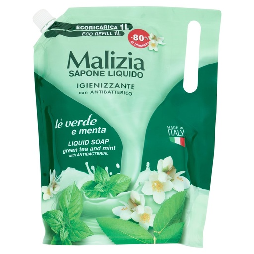 [000001392] Malizia Soap Liquido Te' Verde Lt.1