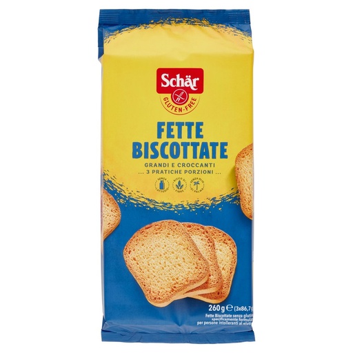 [000001489] Schar Fette Biscottate senza Glutine Gr.260