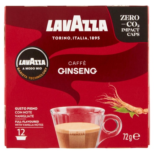 [000001562] Lavazza A Modo Mio Capsule Caffè Ginseng Pz.12 Gr.72