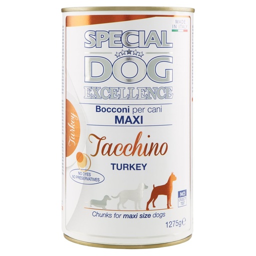 [000001669] Monge Special Dog Excellence Bocconi per Cani Maxi con Tacchino Kg.1,275