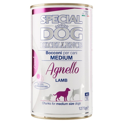 [000001670] Monge Special Dog Excellence Bocconi per Cani Medium con Agnello Kg.1,275