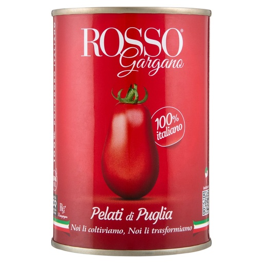 [000001708] Rosso Gargano Pomodori Pelati di Puglia Gr.400