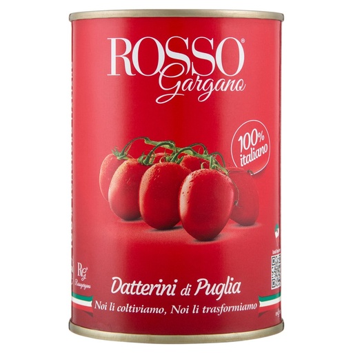 [000001713] Rosso Gargano Pomodori Datterini di Puglia Gr.400