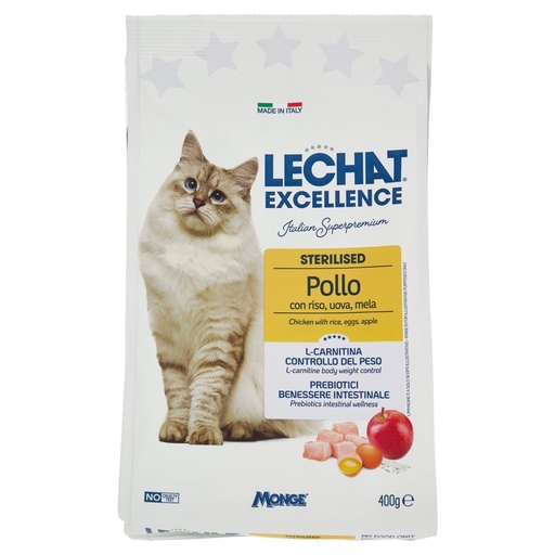 [000001741] Lechat Excellence Sterilized Crocchette Speciali per Gatti Sterilizzati Gr.400