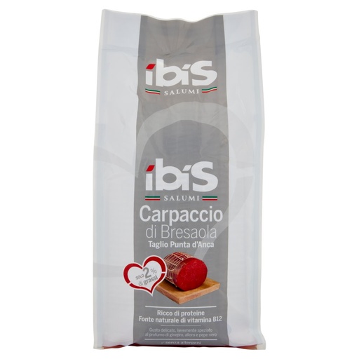 [000001826] Ibis Carpaccio Bresaola Taglio Punta d'Anca Kg.2,3 Pz.2