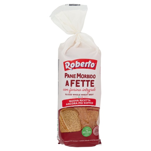 [000001852] Roberto Pane Morbido a Fette con Farina Integrale Gr.400